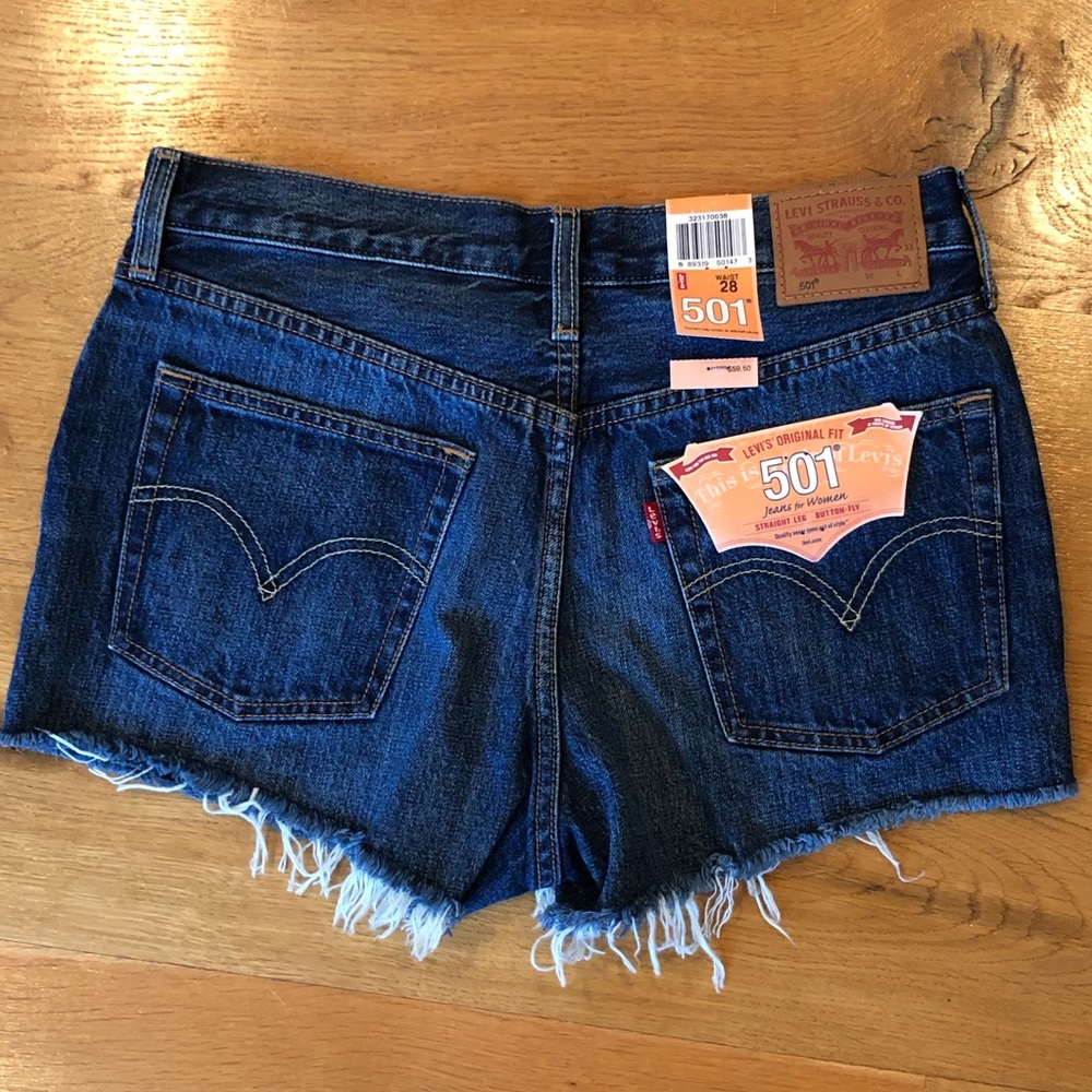 Levi’s 501 original cut denim shorts